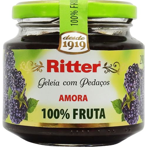 Geleia 100% Fruta Amora Ritter Vidro 290g