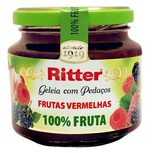 Geleia 100% Fruta Frutas Vermelhas Ritter Vidro 290g