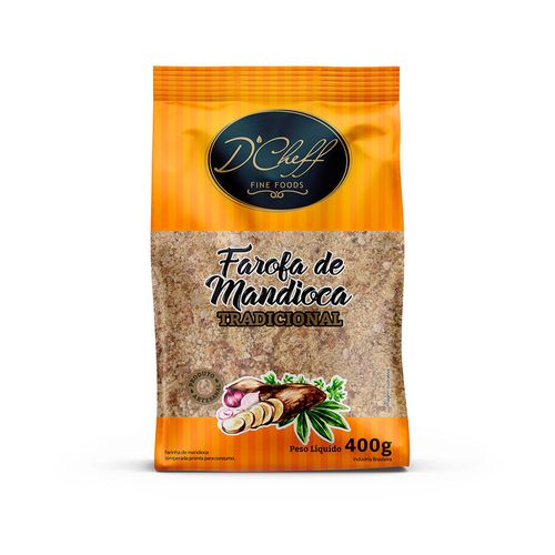 Farofa de Mandioca D'cheff Tradicional 400g