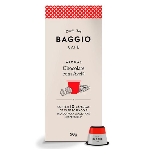 Capsula de Café Baggio Chocolate com Avelã 10 Unidades 50g