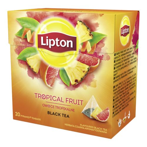 Chá Preto Polonês Lipton Frutas Tropicais 20 Sachês