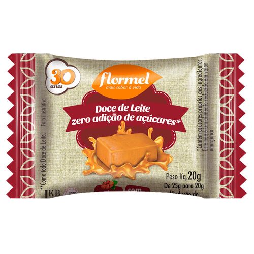 Doce de Leite Flormel Zero Açúcar 20g