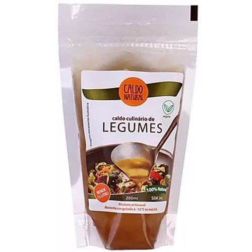 Caldo Culinário Legumes Sem Sal Caldo Natural Pouch 200ml