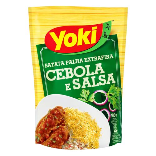 Batata Palha Extrafina Cebola e Salsa Yoki Sachê 100g