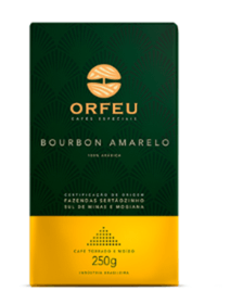 Café Orfeu Torrado Moído Bourbon Amarelo 250g Gourmet