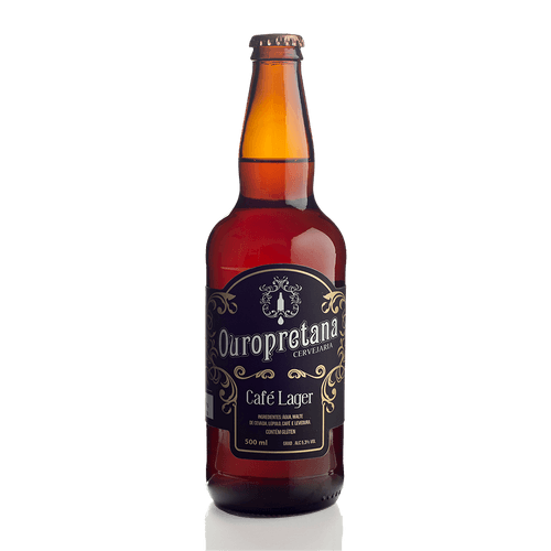 Cerveja Ouropretana Café Lager Garrafa 500ml