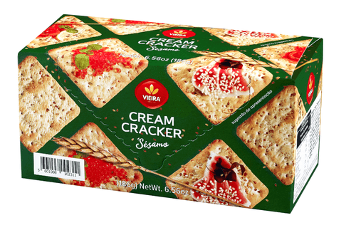 Bisc. Cream Cracker Vieira 186g C/ Gerg