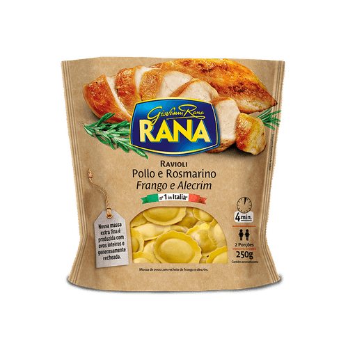 Ravióli Fresco Italiana  Frango com Frango Rana Pacote 250g