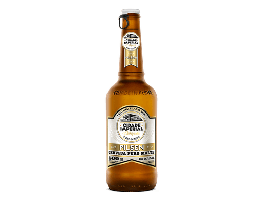 Cerveja Cidade Imperial 500ml-Garrafa Pilsen
