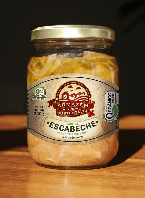 Molho Orgânico Escabeche Armazém Sustentável 240g