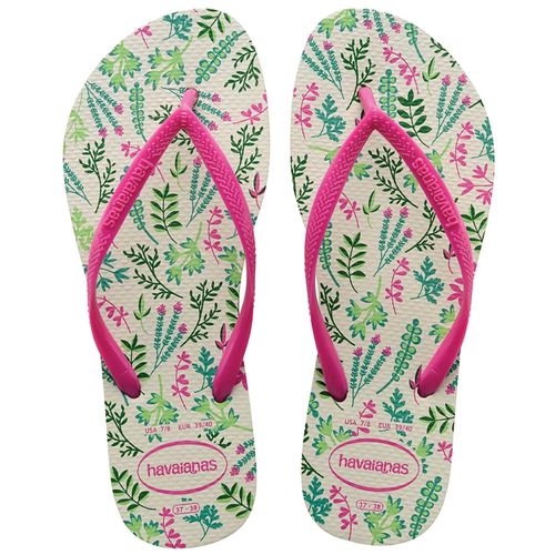 Sandália Havaianas Slim Romance Rosa Hollywood Nº 37 / 38 Par