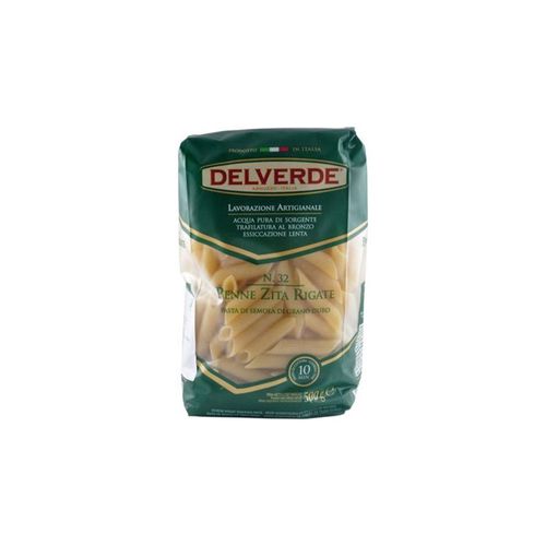 Massa de Grano Duro Italiano Penne Delverde N-32 Pacote 500 g