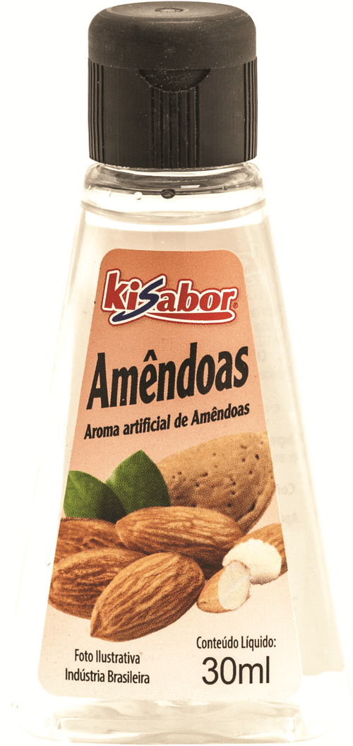 Aroma Artificial de Amêndoas Kisabor Vidro 30ml