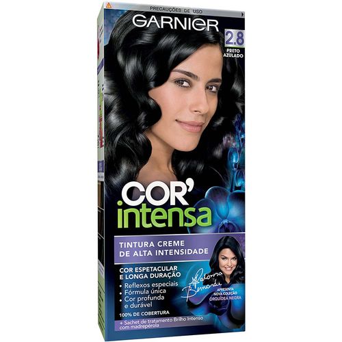 Tintura Permanente Garnier Nutrisse Cor Intensa Preto Azulado 2.8