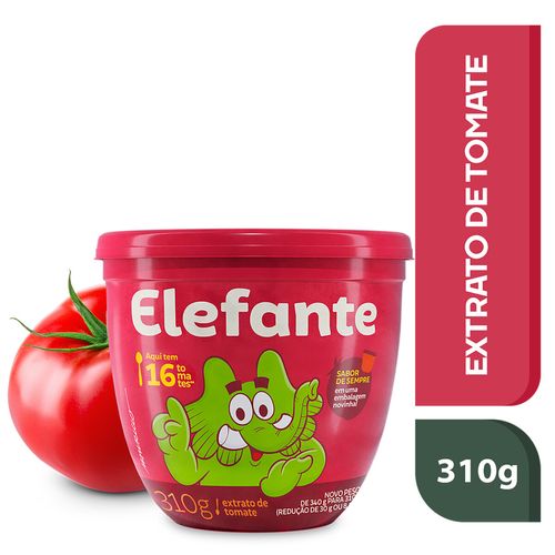 Extrato de Tomate Elefante Pote 310g