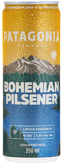 Cerveja Patagonia Bohemian Pilsener LT Sleek 350ml