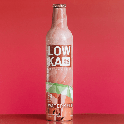 Kombucha Alcoólica Watermelon Lowka com 473 ml
