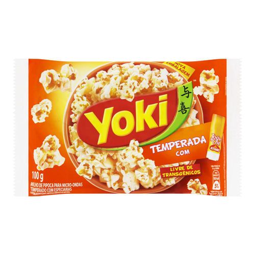 Milho para Pipoca de Microondas Yoki Temperaa com Toque de Chef 100 g