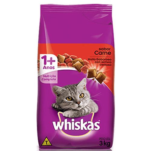 Ração para Gato Whiskas Carne 3 kg