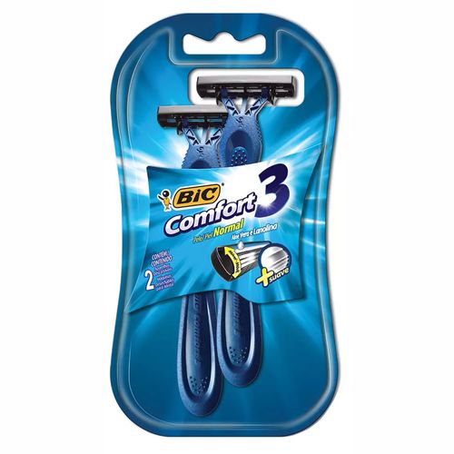 Aparelho Descartável para Barbear Bic Comfort 3 2 Unidades