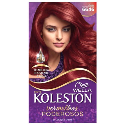 Kit Coloração Creme 6646 Cereja Wella Koleston Vermelhos Poderosos
