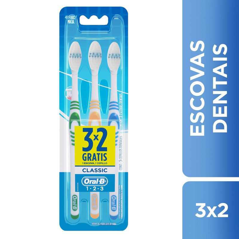 Escova-Dental-Oral-B-Classic---3-Unidades