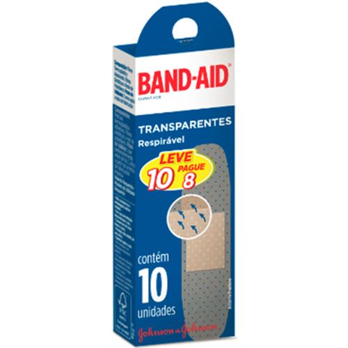Curativo Band-Aid Tranp 10un/Pg8