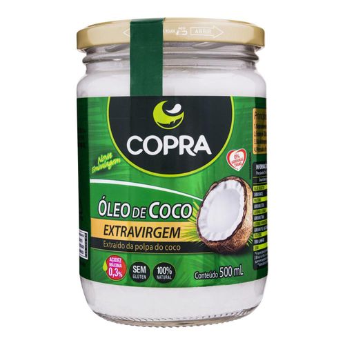 Óleo de Coco Copra Extra Virgem Vidro 500 ml