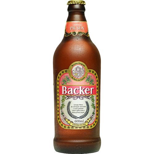 Cerveja Backer Pilsen Garrafa 600 ml