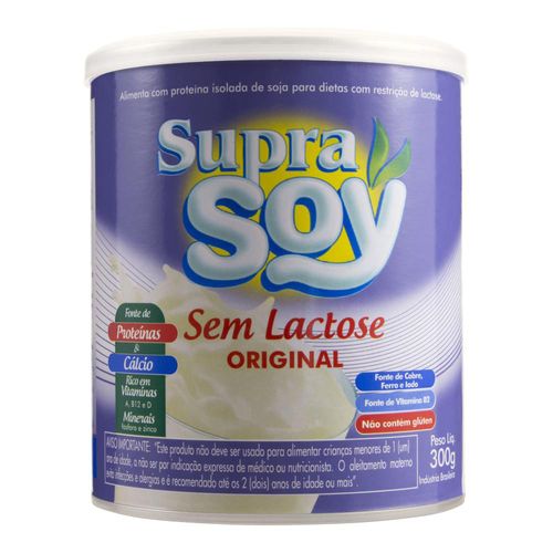 Alimento Supra Soy à Base de Soja sem Lactose Lata 300 g