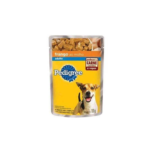 Alimento para Cães Adultos Pedigree de Frango ao Molho Sachê 100 g