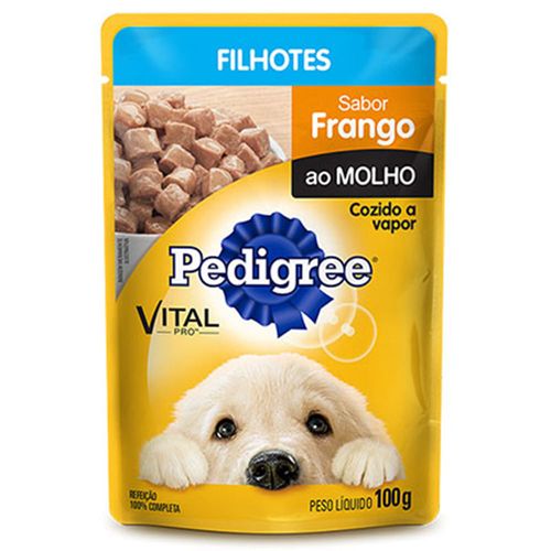 Alimento para Cães Junior Pedigree de Frango ao Molho Sachê 100 g