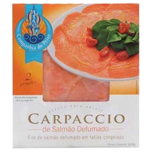 Carpaccio Companhia do Peixe Salmão Defumado e Fatiado 100 g