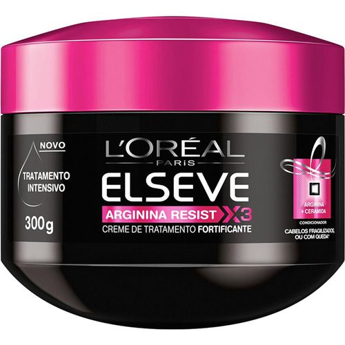 Creme De Tratamento Cabelo Elseve Arginina Resist Pote 300ml