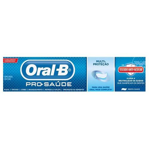 Creme Dental Oral-B Pro Saúde Escudo Antiaçúcar 70g