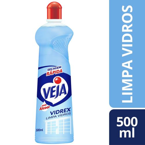 Limpa Vidro Vidrex com Álcool Tradicional Squeez 500 ml