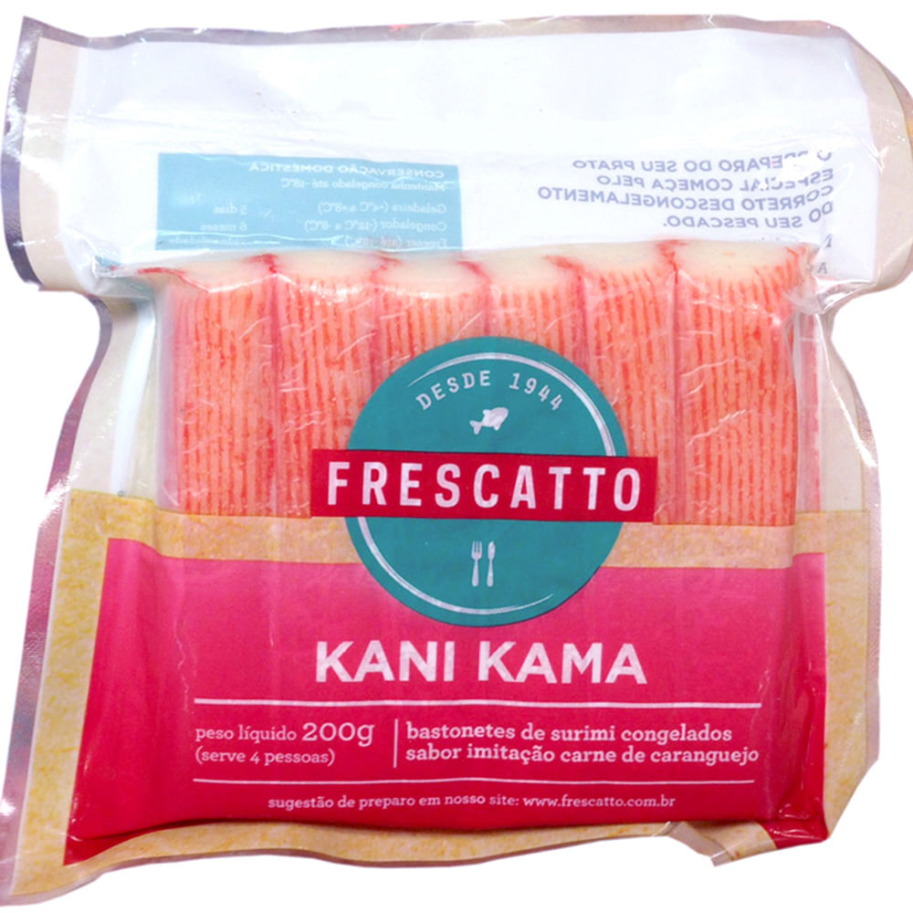 Kani Kama Frescatto Tablete Tradicional Pacote 200 G Supernosso