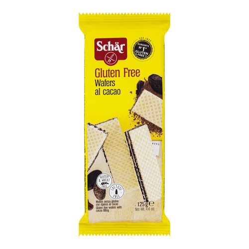 Biscoito Wafer Recheio Cacau sem Glúten Schär Pacote 125g