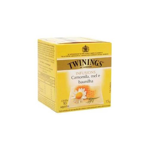 Chá Ervas Inglês Twinings Camomile Honey Vanilla Caixa com 10 Sachês