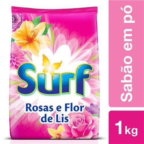 Sabão em Pó Surf Rosas e Flor de Lis 1KG