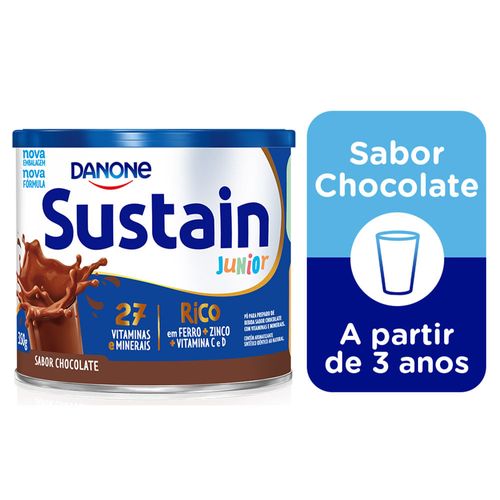 Complemento Alimentar Sustain Júnior Chocolate Lata 350g