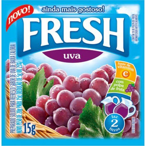 Refresco em Pó Fresh Uva 10 g