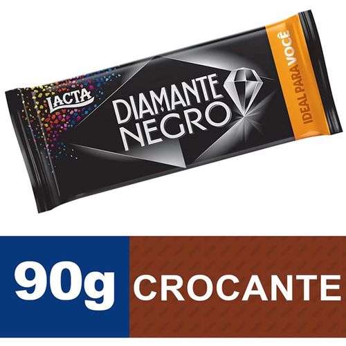 Chocolate Lacta Diamante Negro Tablete 90g