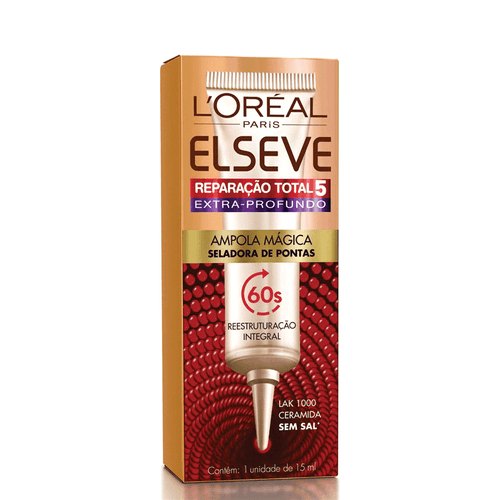 Ampola Tratamento Cabelo Elseve Reparação Total 5 Extra-Profundo 15ml