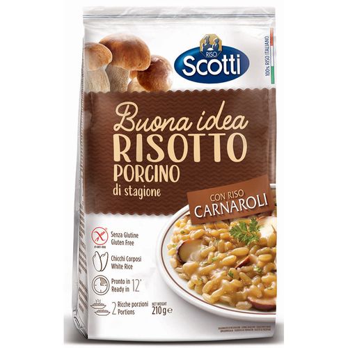 Risoto Porcino Di Stagione Riso Scotti Buona Idea Pacote 210g