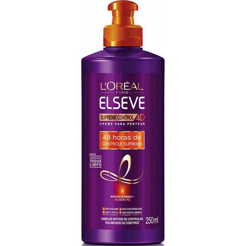 Creme para Pentear Elseve Supreme Control 4D 250 ml