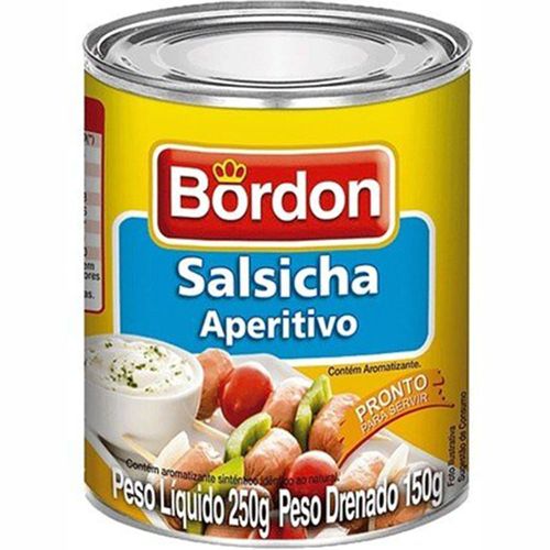 Salsicha Bordon Aperitivo Lata 150 G