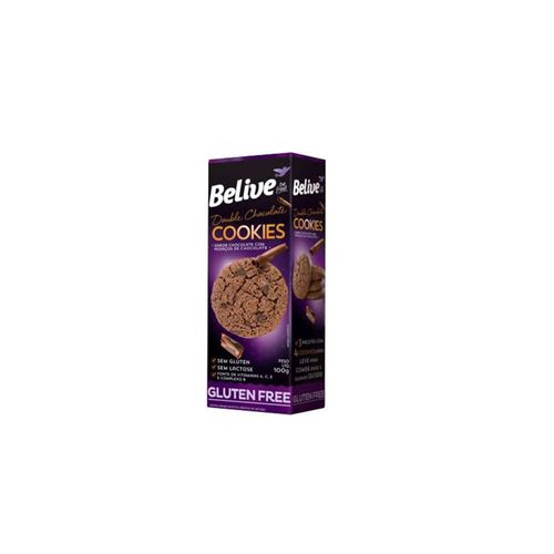 Cookies Belive sem Glúten Double Chocolate Caixa 100 g