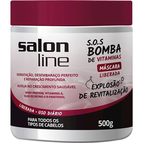 Máscara Hidratante Salon Line SOS Bomba Liberada 500g