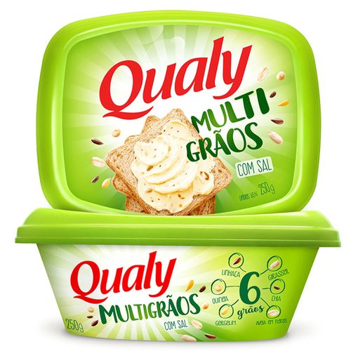 Margarina Qualy MultiGrãos com Sal Pote 250 g